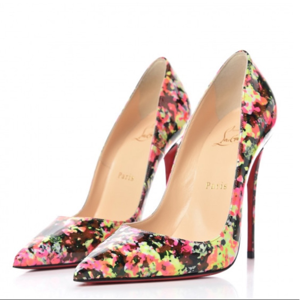 Christian Louboutin So Kate 120 Patent Granite